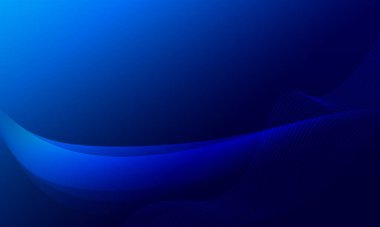 Parlak ışık arkaplanı olan mavi dalga eğrisi eğrisi