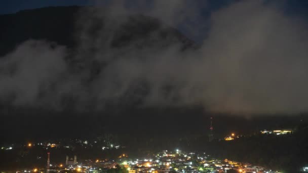 印度尼西亚北马鲁古Ternate Island市Gamalama火山的时间推移 — 图库视频影像