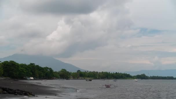 Time Lapse Beach Tobelo Maluku Settentrionale Indonesia Isola — Video Stock