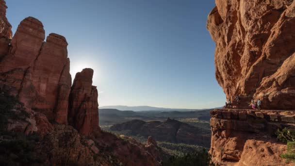 Sedona Arizona Desert Time Lapse Majestic Red Rock Scenery Buttes — Vídeo de stock