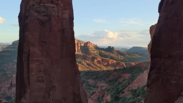Sedona Arizona Desert Time Lapse Majestic Red Rock Scenery Buttes — стокове відео