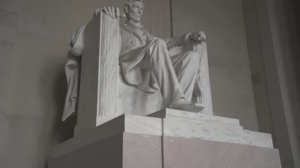 Washington Usa Abraham Lincoln Memorial Building Statue — Vídeo de Stock