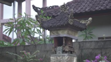 Hindu Incense on Balinese House Architecture