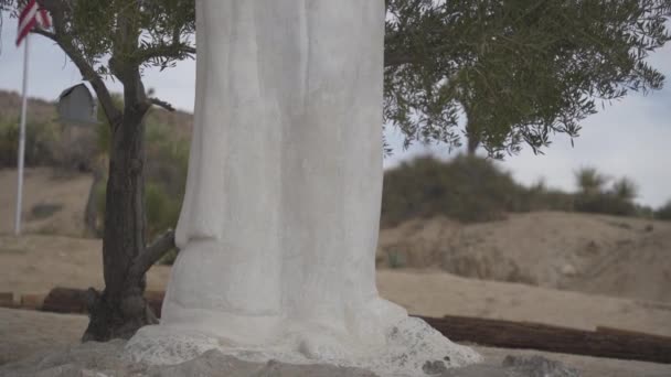 Yucca Valley California Usa Desert Christ Park Esculturas Imágenes Que — Vídeos de Stock