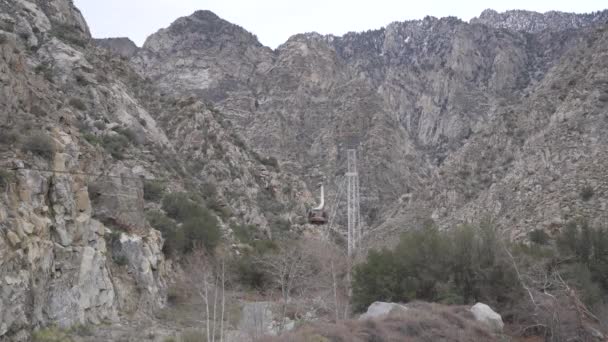 Palm Spring Califórnia Eua Tramway Aéreo Coachella Valley San Jacinto — Vídeo de Stock