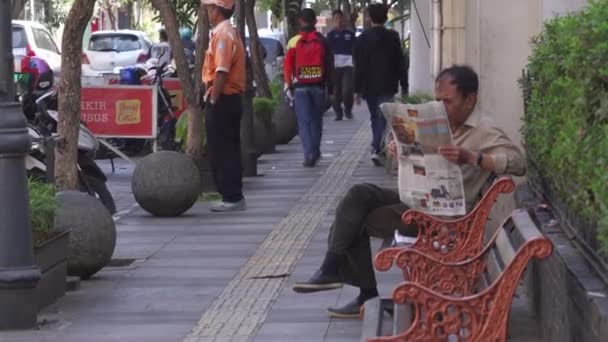 Bandung West Java Indonesia Circa 2022 Άνθρωποι Δραστηριότητα Στην Οδό — Αρχείο Βίντεο
