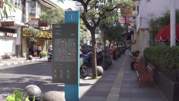 Bandung Batı Java Endonezya Circa 2022 Jalan Braga Caddesi Nde — Stok video