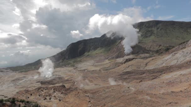 Vulcão Mount Papandayan Garut West Java Indonesia Cratera Ativa Lava — Vídeo de Stock
