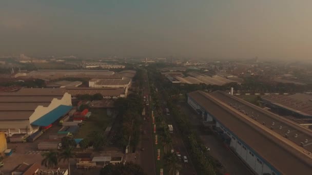 Cikarang Bekasi Indonesien Det Största Industriområdet Sydostasien — Stockvideo