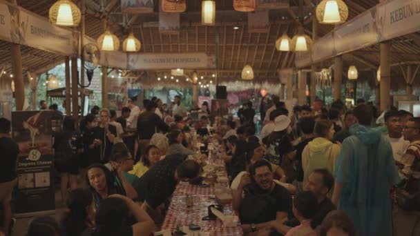 Бали Индонезия Июня 2022 Года Фестиваль Ubud Food Festival — стоковое видео