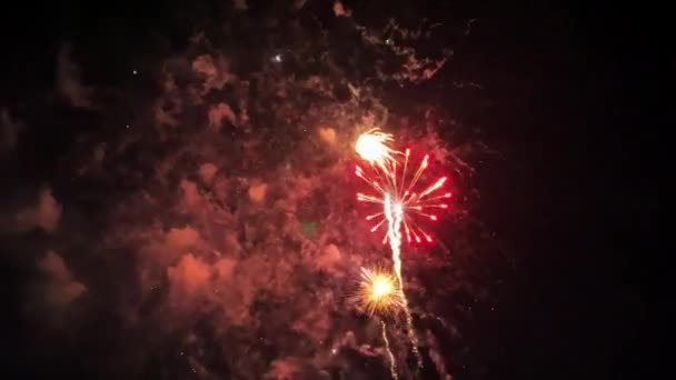 2022 Fireworks Addison Kaboom Town Julio Día Independencia Estados Unidos — Vídeos de Stock