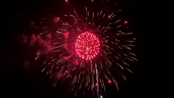 2022 Ohňostroj Addison Kaboom Town Července Den Nezávislosti Spojených Států — Stock video