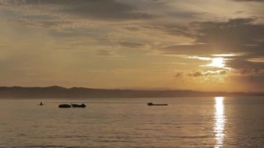 Beautiful Peaceful Sunrise at Pangandaran East Beach, West Java, Indonesia