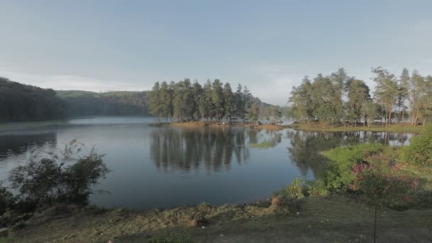 Peaceful Morning Situ Patengan Patenggang Lake Ciwidey Bandung West Java — Wideo stockowe