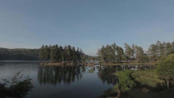 Peaceful Morning Situ Patengan Patenggang Lake Ciwidey Bandung West Java — Video Stock