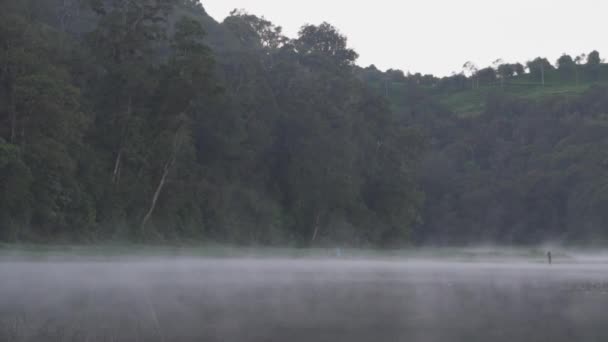 Peaceful Morning Situ Patengan Patenggang Lake Ciwidey Bandung West Java — Stockvideo