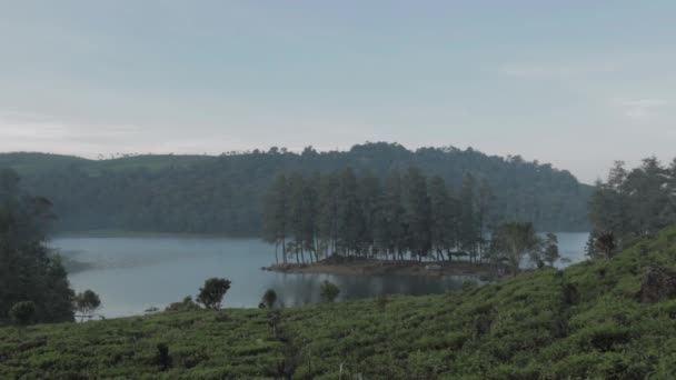 Peaceful Morning Situ Patengan Patenggang Lake Ciwidey Bandung West Java — Video Stock
