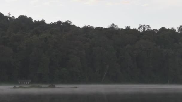 Peaceful Morning Situ Patengan Patenggang Lake Ciwidey Bandung West Java — стоковое видео