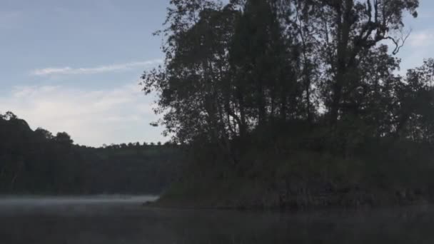 Rustige Ochtend Bij Situ Patengan Patenggang Lake Ciwidey Bandung West — Stockvideo