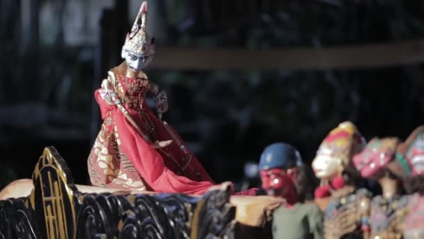 Bandung Západní Jáva Indonésie Circa 2014 Wayang Golek Tradiční Sundanese — Stock video