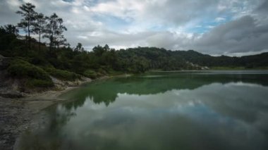 Time Lapse of Volcanic Lake Linow Tomohon, near Manado, North Sulawesi, Indonesia