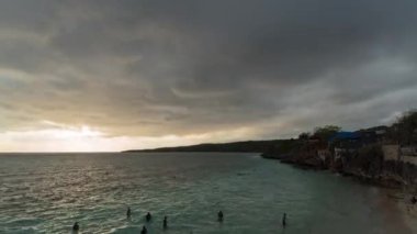 Time Lapse of Beautiful Tanjung Bira White Sand Beach in South Sulawesi Indonesia - Light Blue Sea Water