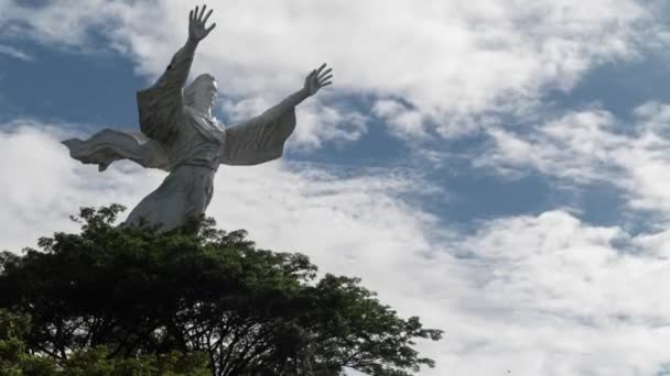 Manado Indonesia Circa 2022 Time Lapse Yesus Kristus Kase Berkat — Stok Video