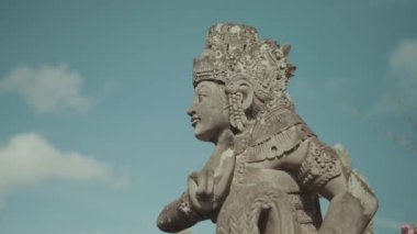 Beautiful Traditional Ancient Old Stone Hindu Balinese Statue Sculpture Carving at Kertha Gosa Semarapura Klungkung Bali Indonesia