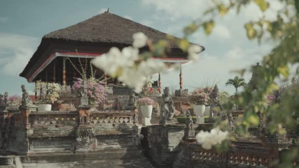Плавучий Водяний Палац Пурі Агун Семарапура Керта Госа Бейл Камбанг — стокове відео