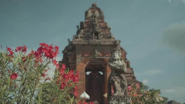 Beautiful Balinese Hindu Temple Statue Kertha Gosa Semarapura Klungkung Bali — Stock videók