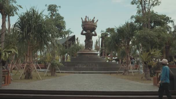 Pantai Berawa Canggu Endonezya Daki Atlas Plaj Festivali Restoranlar Kulüp — Stok video