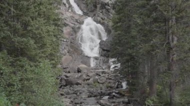 Gizli Şelale, Grand Teton Ulusal Parkı Wyoming 'de 30 metre Şelale Şelalesi