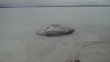 Batı Parmak Gayzer Havzası Supervolo Yellowstone Ulusal Parkı Wyoming Yolu.