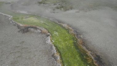 Süpervolkan Yellowstone Ulusal Parkı Wyoming 'deki Bisküvi Havzası Gayzer Aktif Hidrotermal Alanı