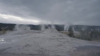 Üst Geyser Havzası Süper Volkan Yellowstone Ulusal Parkı Wyoming