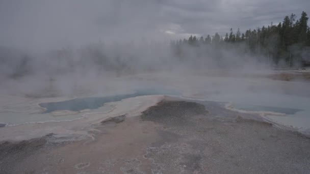 Oberes Geysirbecken Des Supervulkans Yellowstone National Park Wyoming — Stockvideo