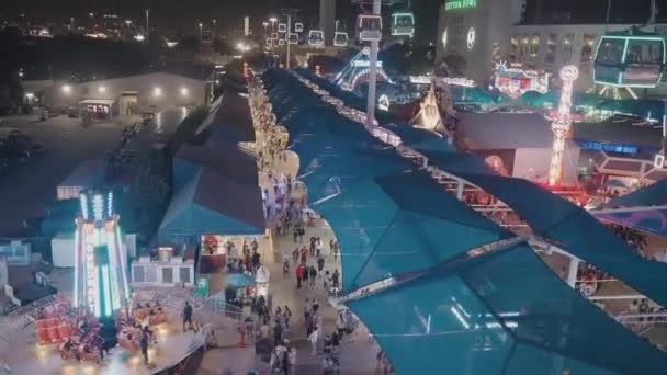 Даллас Техас Сша Жовтня 2022 Texas Skyway Cable Car Gondolas — стокове відео