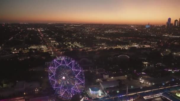 Dallas Texas Eua Outubro 2022 State Fair Texas Evening Night — Vídeo de Stock