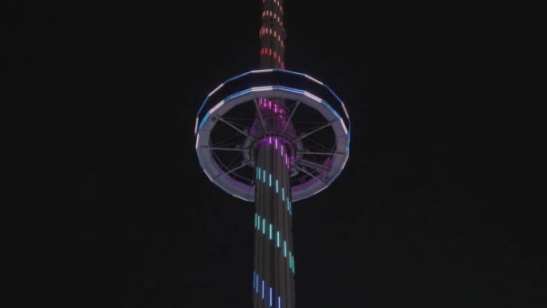 Dallas Texas Usa Oktober 2022 Top Texas Tower Ride Auf — Stockvideo