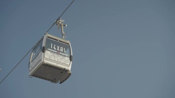 Dallas Texas Usa Října 2022 Texas Skyway Cable Car Gondolas — Stock video