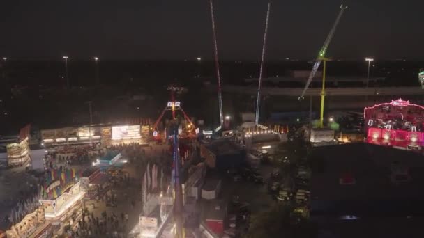 Dallas Texas Usa Října 2022 State Fair Texas Evening Night — Stock video