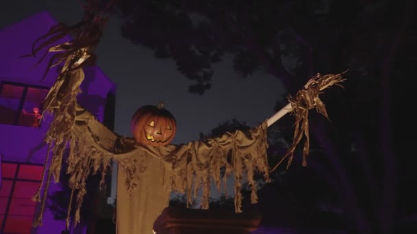 Dallas Texas Eua Circa Outubro 2022 Decorações Exibição Halloween Assustadoras — Vídeo de Stock