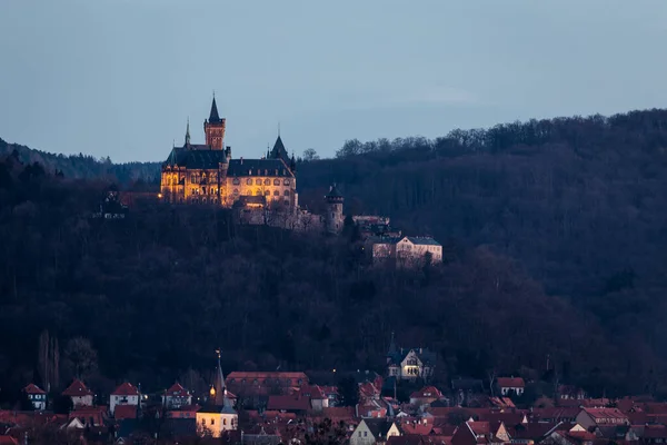Красивий Замок Вернігоде Пагорбі Німеччині — стокове фото