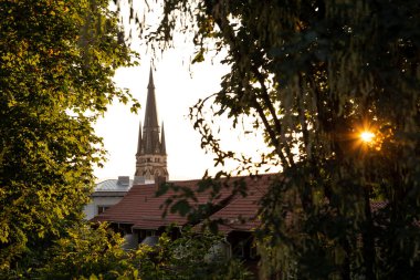 Eski kasabadaki kilise. Wernigerode, Almanya