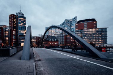 Akşamları eski şehrin güzel manzarası. Almanya