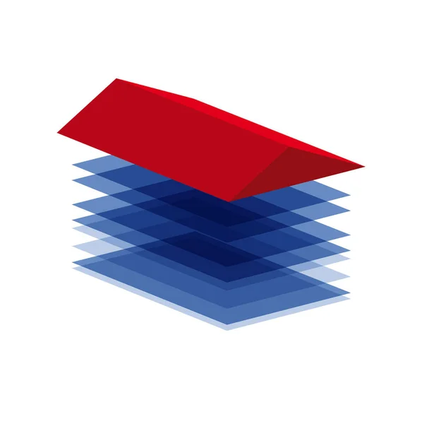 Camdan Bir Inşa Etmek Enerji Tasarrufu Logo Şablonu Tasarımı Vektör — Stok Vektör