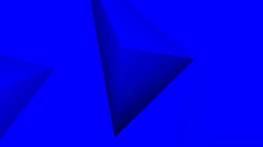 Çokgenli soyut geometrik mavi arkaplan. Katlanmış kağıt şekil üçgeninde. Canlandırılmış resimleme