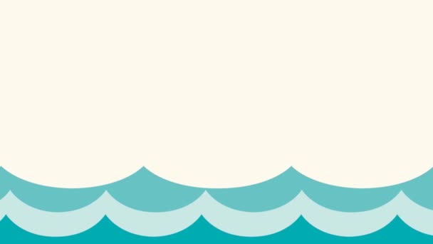Agua Abstracta Mar Piscina Fondo Vacío Animado Con Espacio Copia — Vídeo de stock