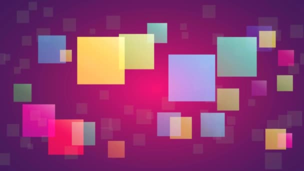 Pixel Colorati Animati Concetto Rete Sfondo Colori Rosa Viola Blu — Video Stock
