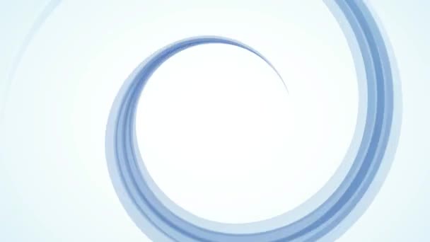蓝色漩涡背景 清洗和冷却的概念 生动的例证 循环镜头4K — 图库视频影像